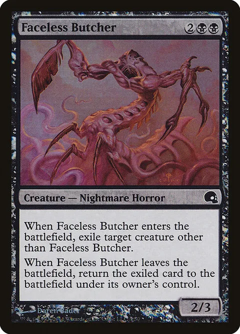 Faceless Butcher, card 3 from Premium Deck Series: Graveborn