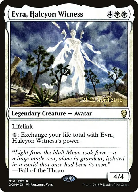 Evra, Halcyon Witness, card 16s from Dominaria Promos