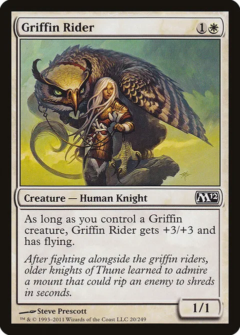 Griffin Rider, carte 20 de Magic 2012