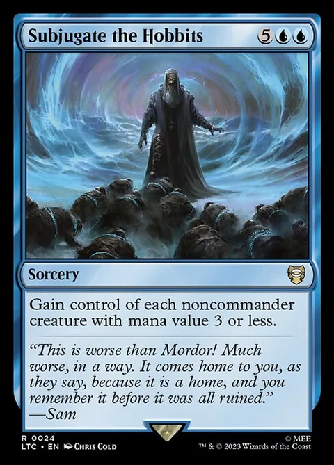 Subjugate the Hobbits, card 24 from Tales of Middle-earth Commander