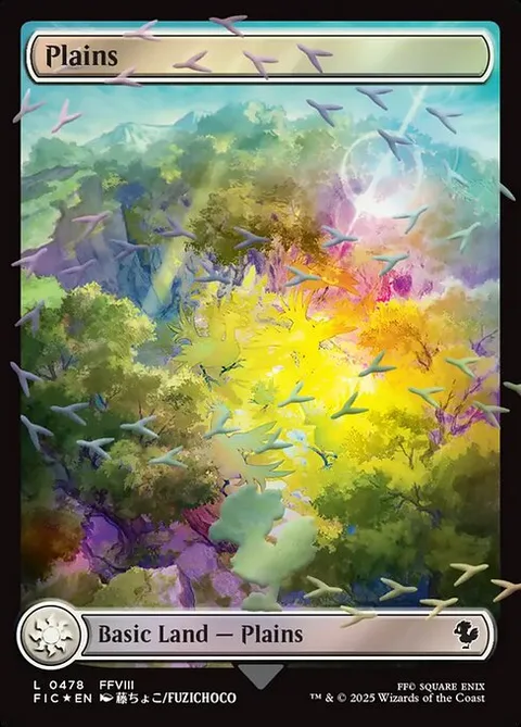 Plains, card 478 from Final Fantasy Commander