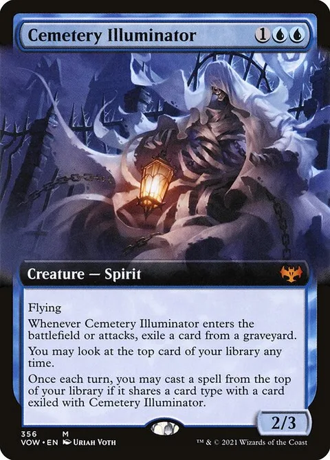 Cemetery Illuminator, card 356 from Innistrad: Crimson Vow