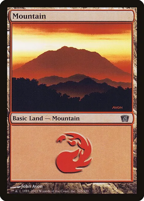 Mountain, carte 345★ de Eighth Edition