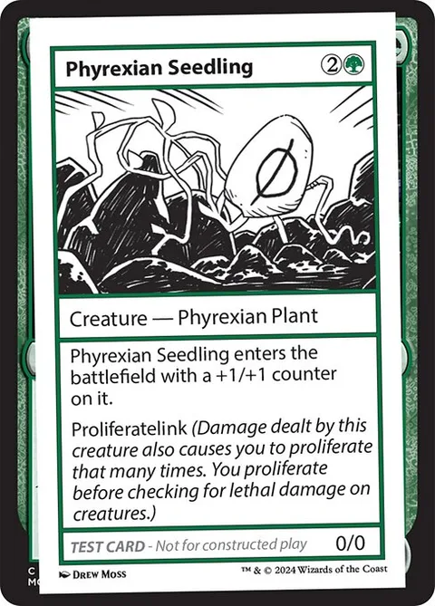 Phyrexian Seedling, card 581 from Mystery Booster 2