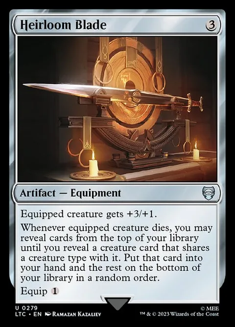 Heirloom Blade, carte 279 de Tales of Middle-earth Commander