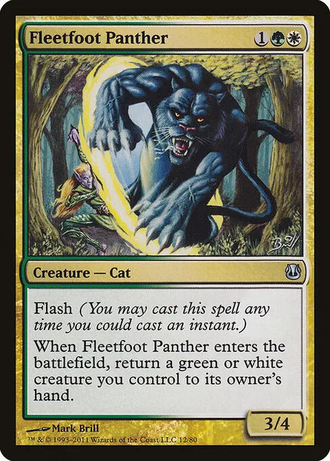 Fleetfoot Panther, carte 12 de Duel Decks: Ajani vs. Nicol Bolas