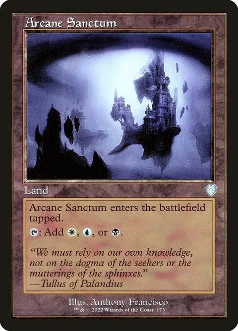 Arcane Sanctum, card 173 from The Brothers' War Commander