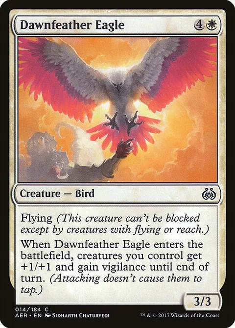 Dawnfeather Eagle, card 14† from Aether Revolt