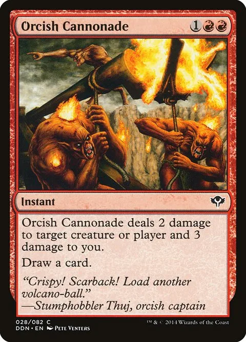Orcish Cannonade, card 28 from Duel Decks: Speed vs. Cunning