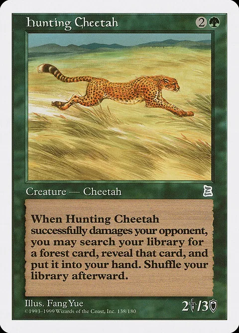 Hunting Cheetah, card 138 from Portal Three Kingdoms