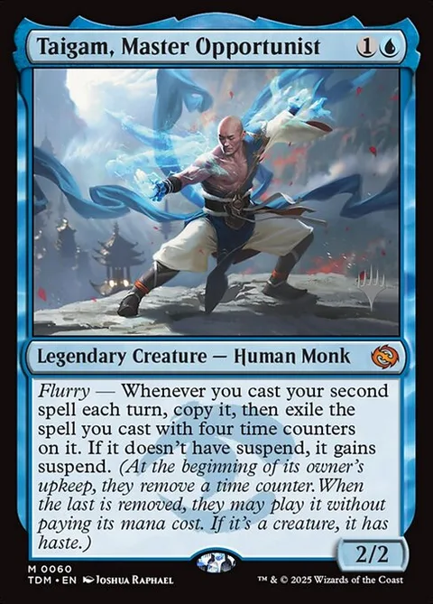 Taigam, Master Opportunist, card 60p from Tarkir: Dragonstorm Promos