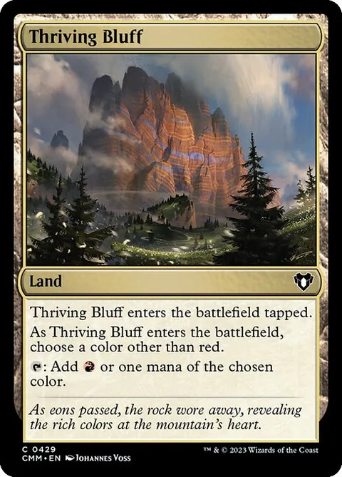 Thriving Bluff, carte 429 de Commander Masters