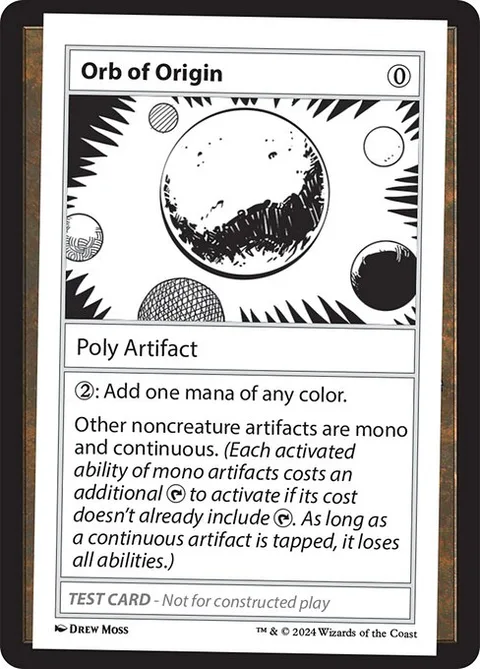 Orb of Origin, card 609 from Mystery Booster 2