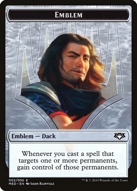 Dack Fayden Emblem, card R2 from Mythic Edition Tokens