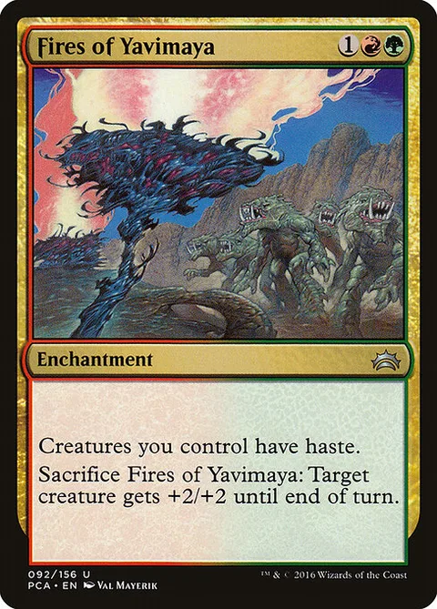 Fires of Yavimaya, card 92 from Planechase Anthology
