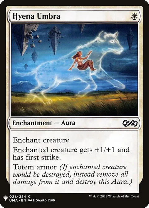 Hyena Umbra, card UMA-21 from The List