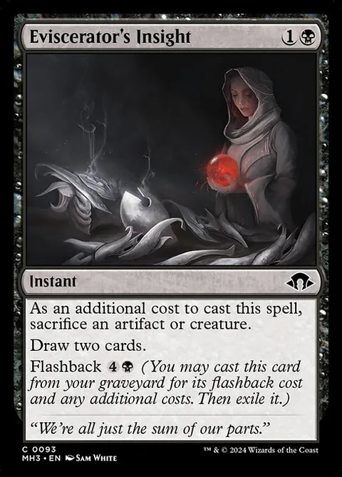Eviscerator's Insight, card 93 from Modern Horizons 3