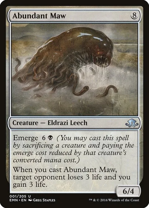Abundant Maw, carte 1 de Eldritch Moon