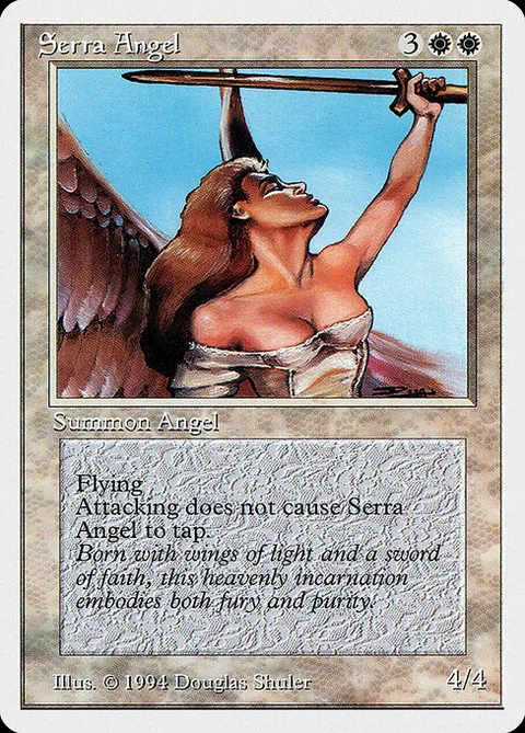 Serra Angel, card 40 from Summer Magic / Edgar