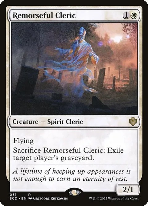 Remorseful Cleric, card 31 from Starter Commander Decks