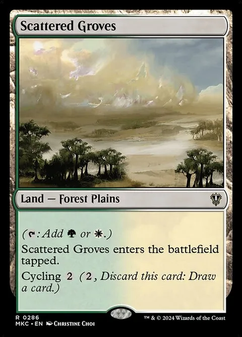 Scattered Groves, card 286 from Murders at Karlov Manor Commander