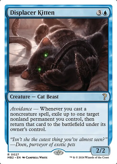 Displacer Kitten, carte 27 de Mystery Booster 2