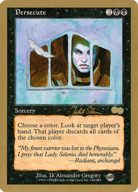 Persecute, card js146sb from World Championship Decks 1999