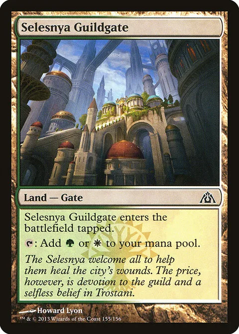 Selesnya Guildgate, card 155 from Dragon's Maze