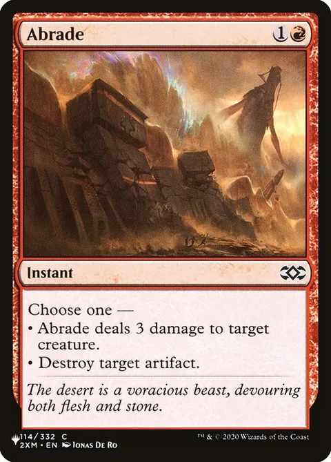 Abrade, card 2XM-114 from The List