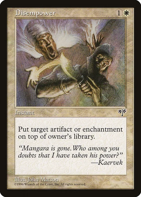 Disempower, card 9 from Mirage