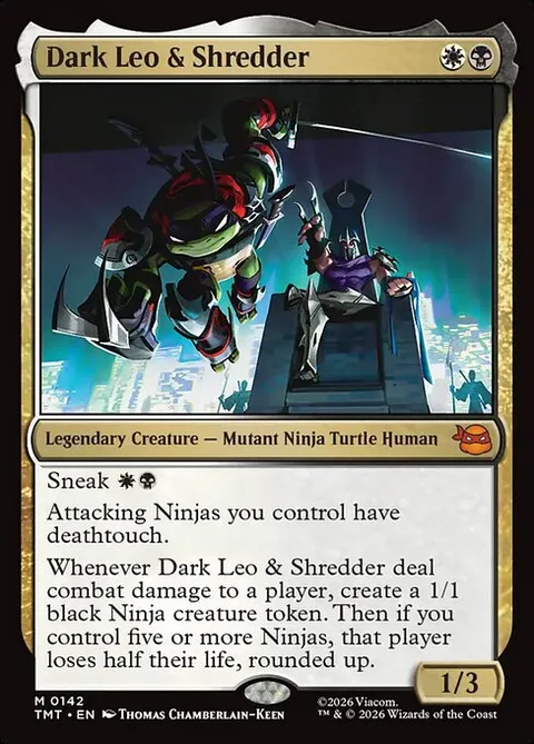 Dark Leo & Shredder, carte 142 de Teenage Mutant Ninja Turtles
