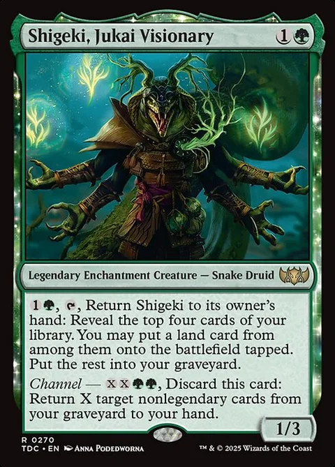 Shigeki, Jukai Visionary, carte 270 de Tarkir: Dragonstorm Commander