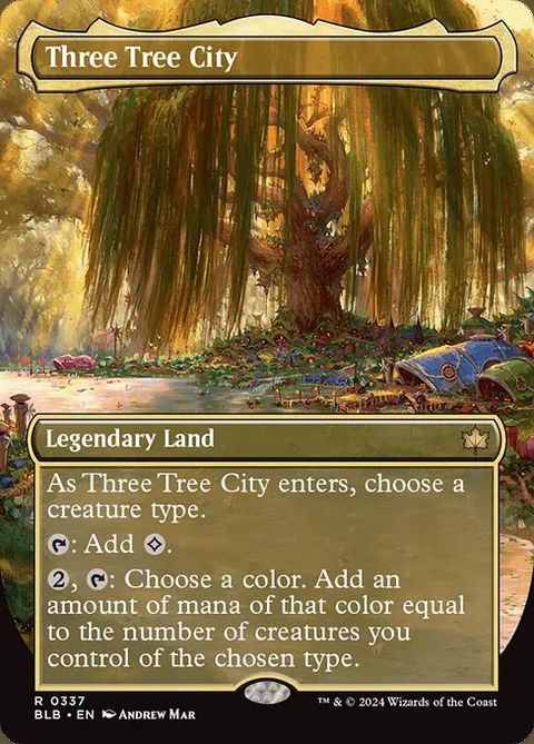 Three Tree City, card 337 from Bloomburrow