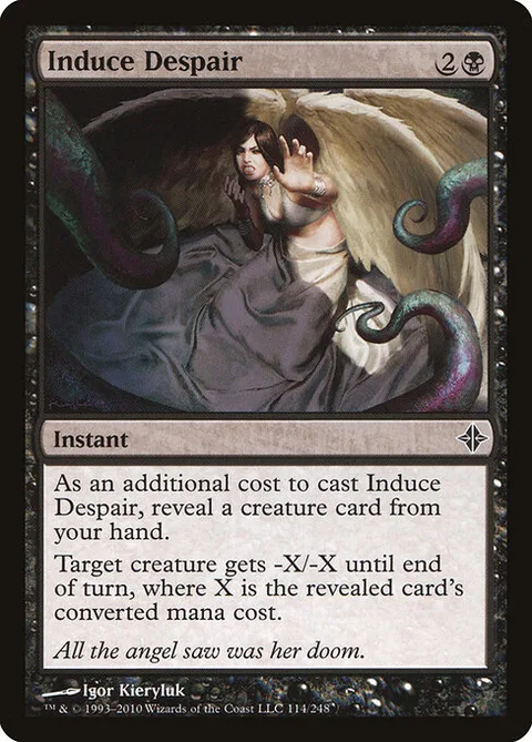 Induce Despair, card 114 from Rise of the Eldrazi