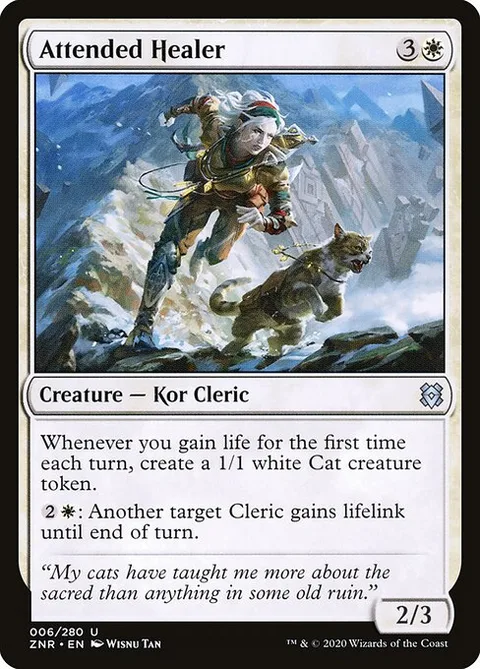 Attended Healer, carte 6 de Zendikar Rising