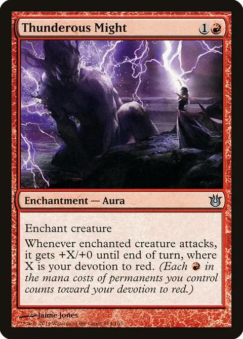 Thunderous Might, carte 114 de Born of the Gods