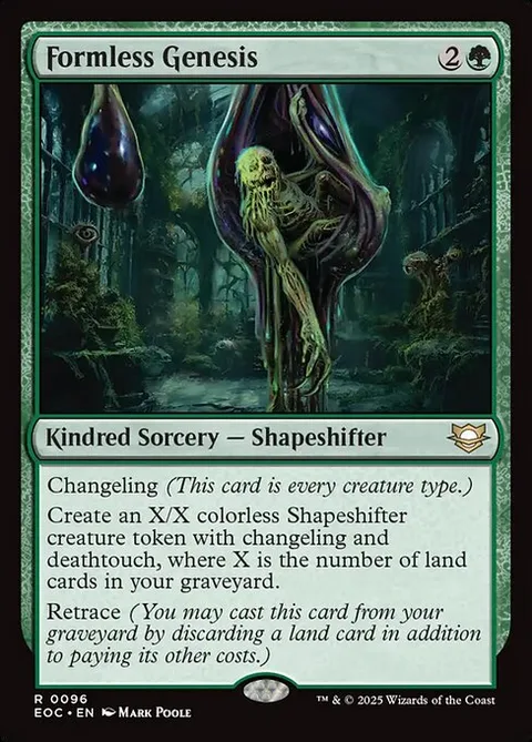 Formless Genesis, card 96 from Edge of Eternities Commander