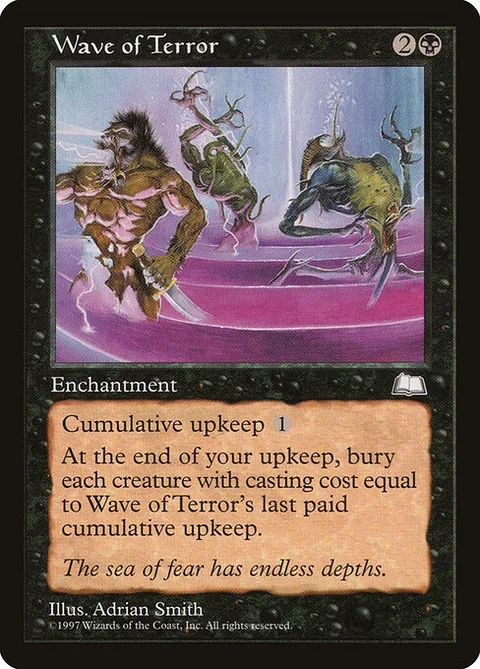 Wave of Terror, card 86 from Weatherlight