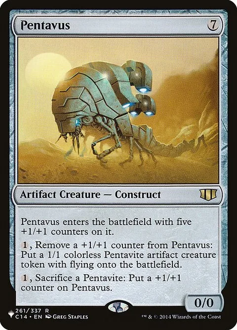 Pentavus, carte C14-261 de The List