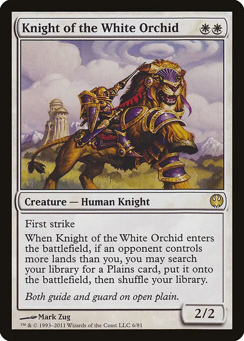 Knight of the White Orchid, carte 6 de Duel Decks: Knights vs. Dragons