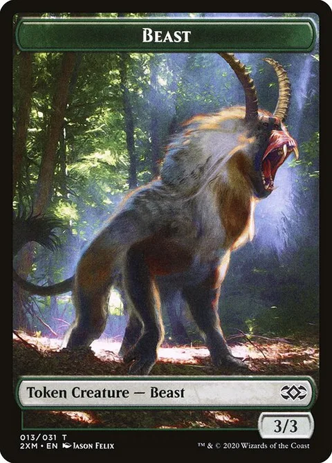 Beast, card 13 from Double Masters Tokens