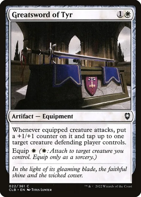 Greatsword of Tyr, carte 22 de Commander Legends: Battle for Baldur's Gate
