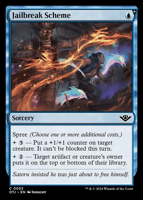 Jailbreak Scheme, card 53 from Outlaws of Thunder Junction