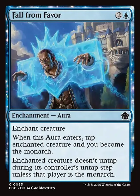 Fall from Favor, card 63 from Foundations Commander
