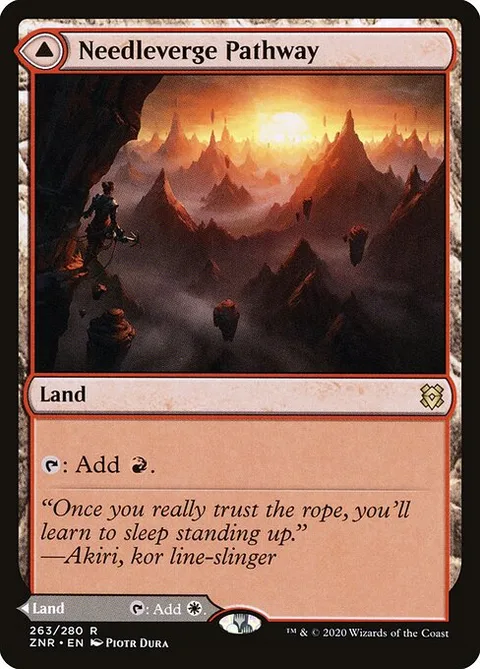 Needleverge Pathway // Pillarverge Pathway, card 263 from Zendikar Rising