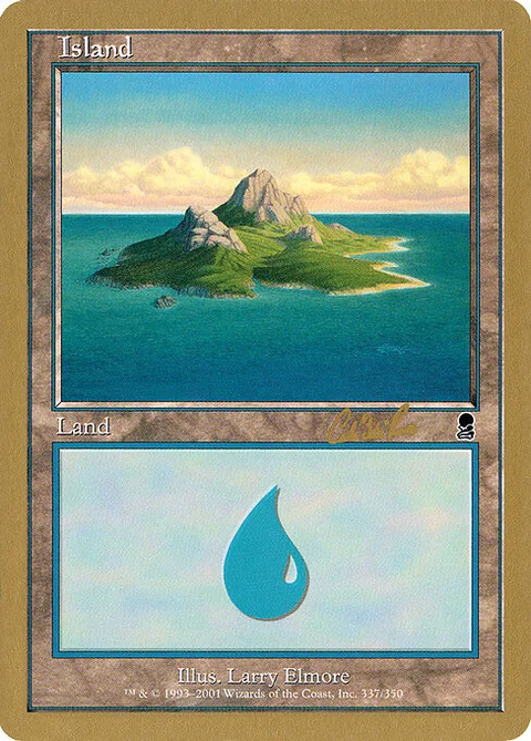 Island, card cr337b from World Championship Decks 2002