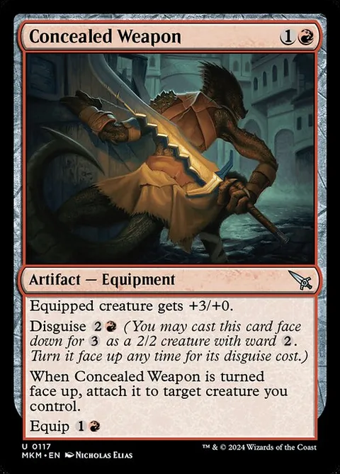 Concealed Weapon, card 117 from Murders at Karlov Manor