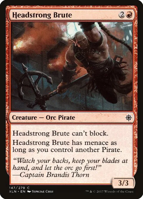 Headstrong Brute, card 147 from Ixalan