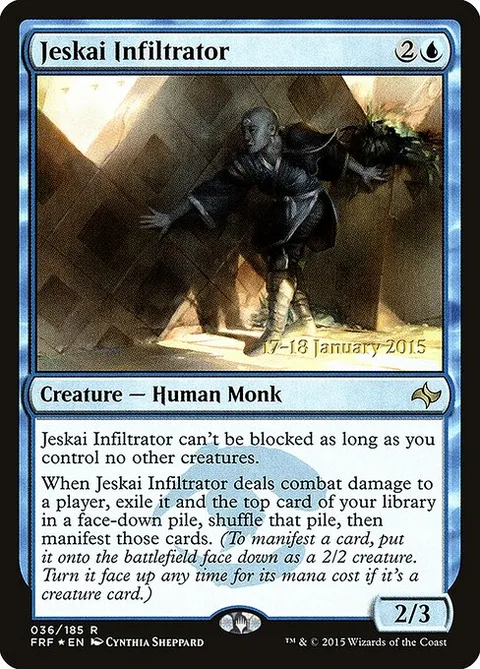 Jeskai Infiltrator, card 36s from Fate Reforged Promos