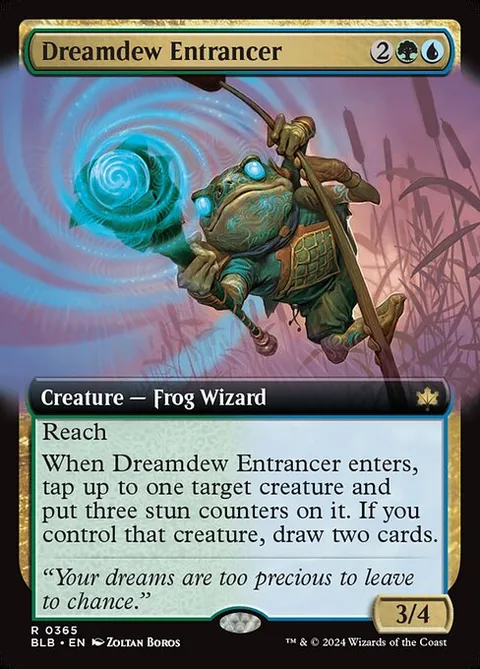 Dreamdew Entrancer, card 365 from Bloomburrow